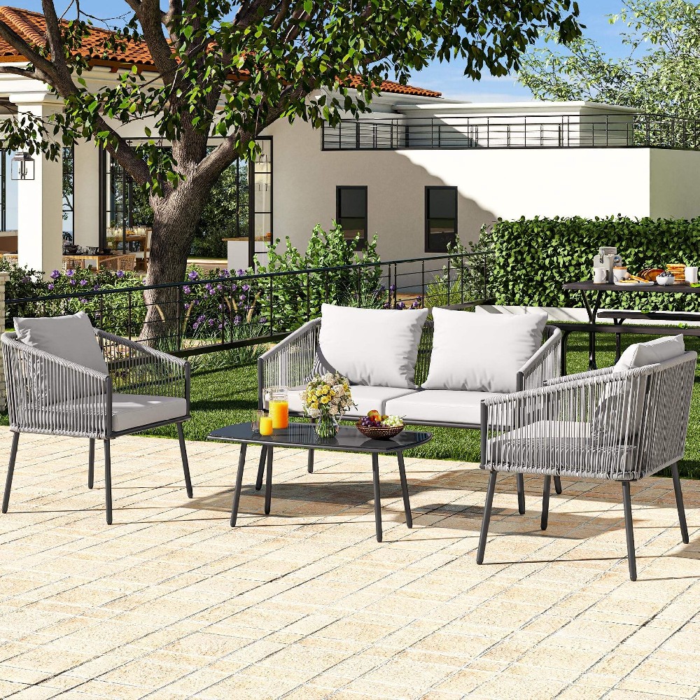 Modern Durable Terrace Outdoor Garden Combination Outdoor Furniture Sofa Set